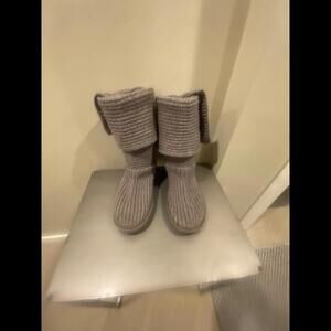 UGG Gray Grey Classic Cardy Boots- women's size 8